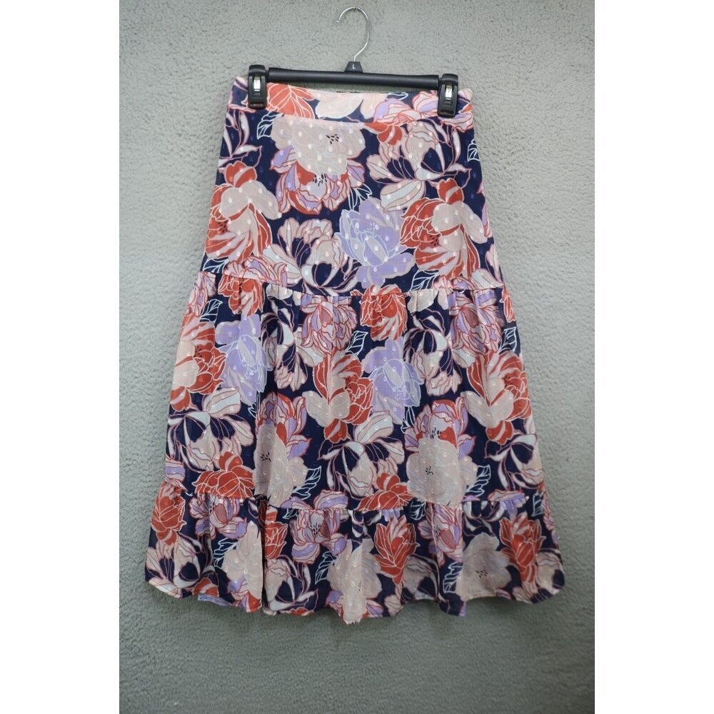 LuLu's Tiered Chiffon Floral Skirt-Medium-Whimsigoth-Cottagecore